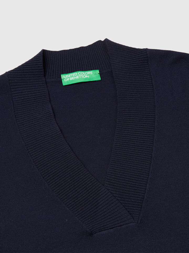 V NECK SWEATER L/S Women image number 7